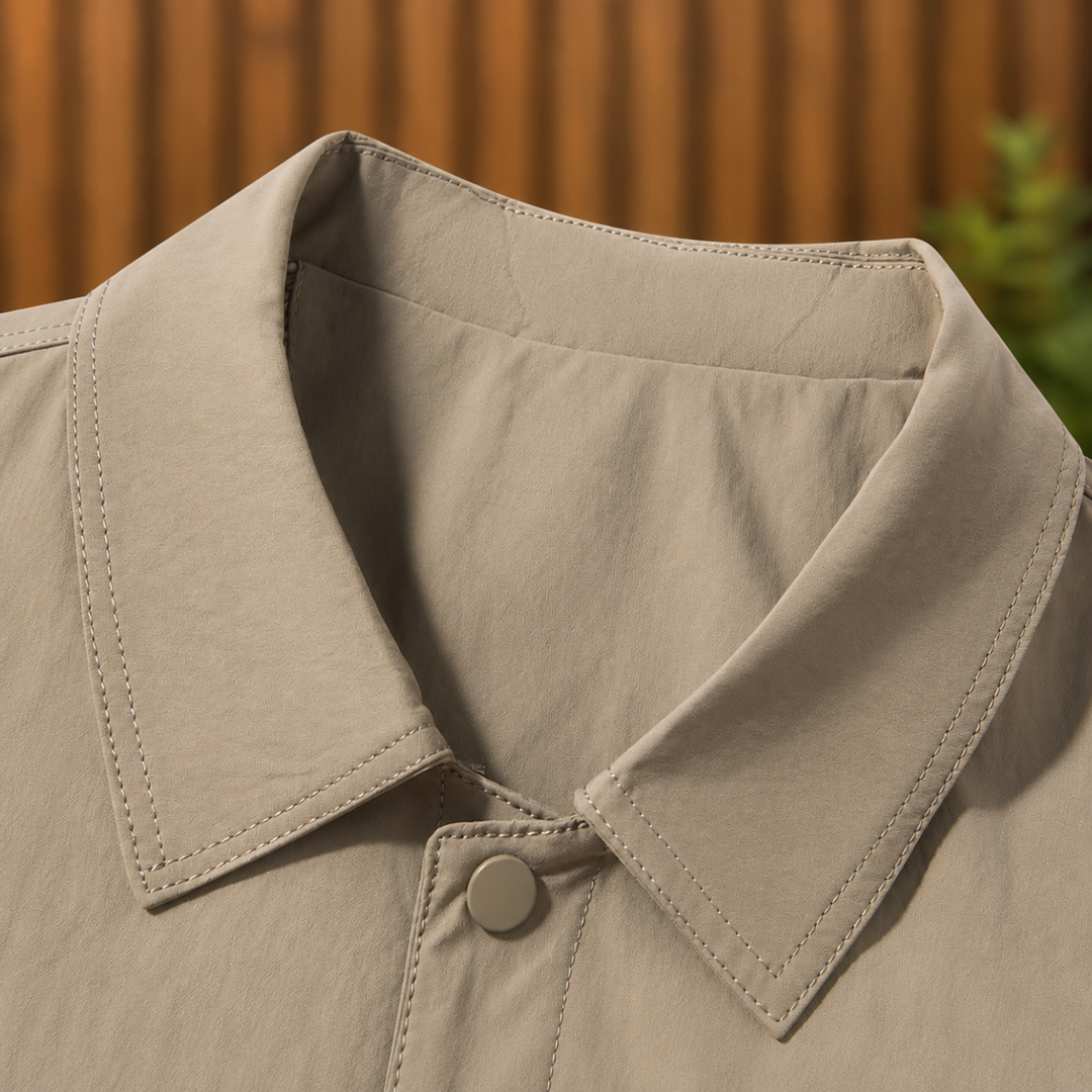 Snap-Front Shirt Jacket