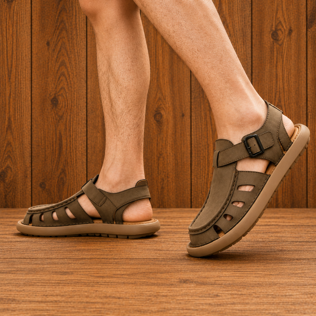 Casual Leather Walking Sandals
