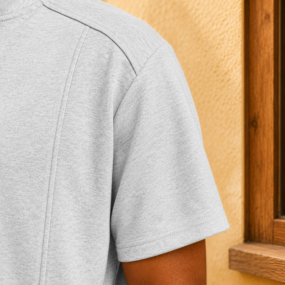 Stand Collar Henley Shirt