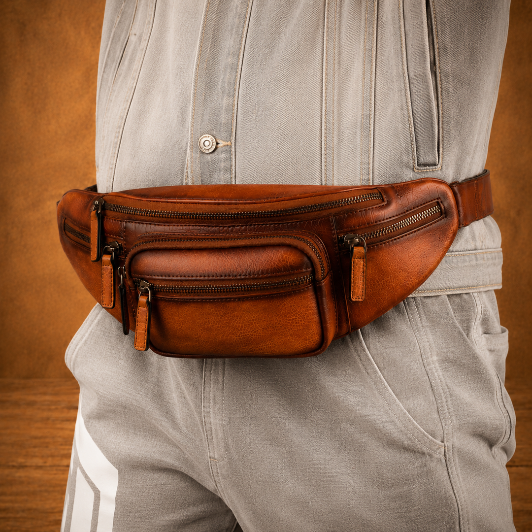 Vintage Leather Waist Bag