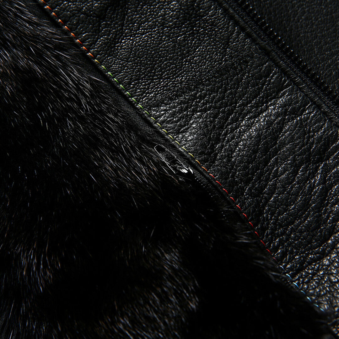 PREMIUM GOATSKIN MINK COAT