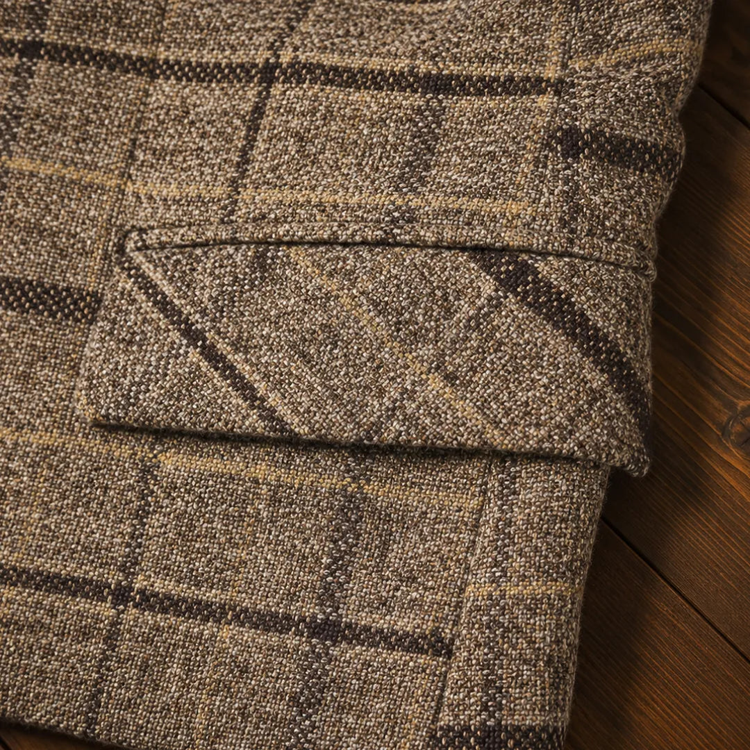 Classic Checkered Blazer