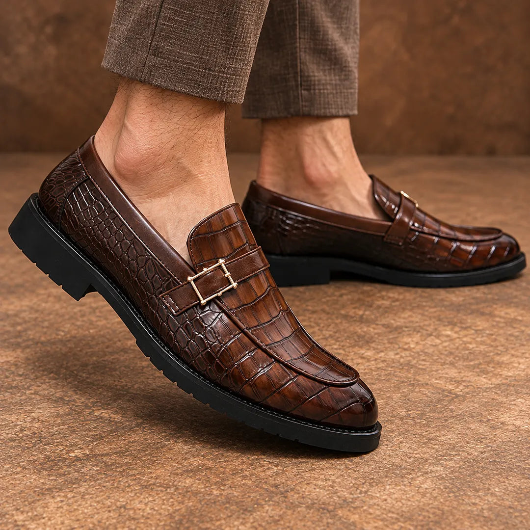 Glossy Slip-On Loafers