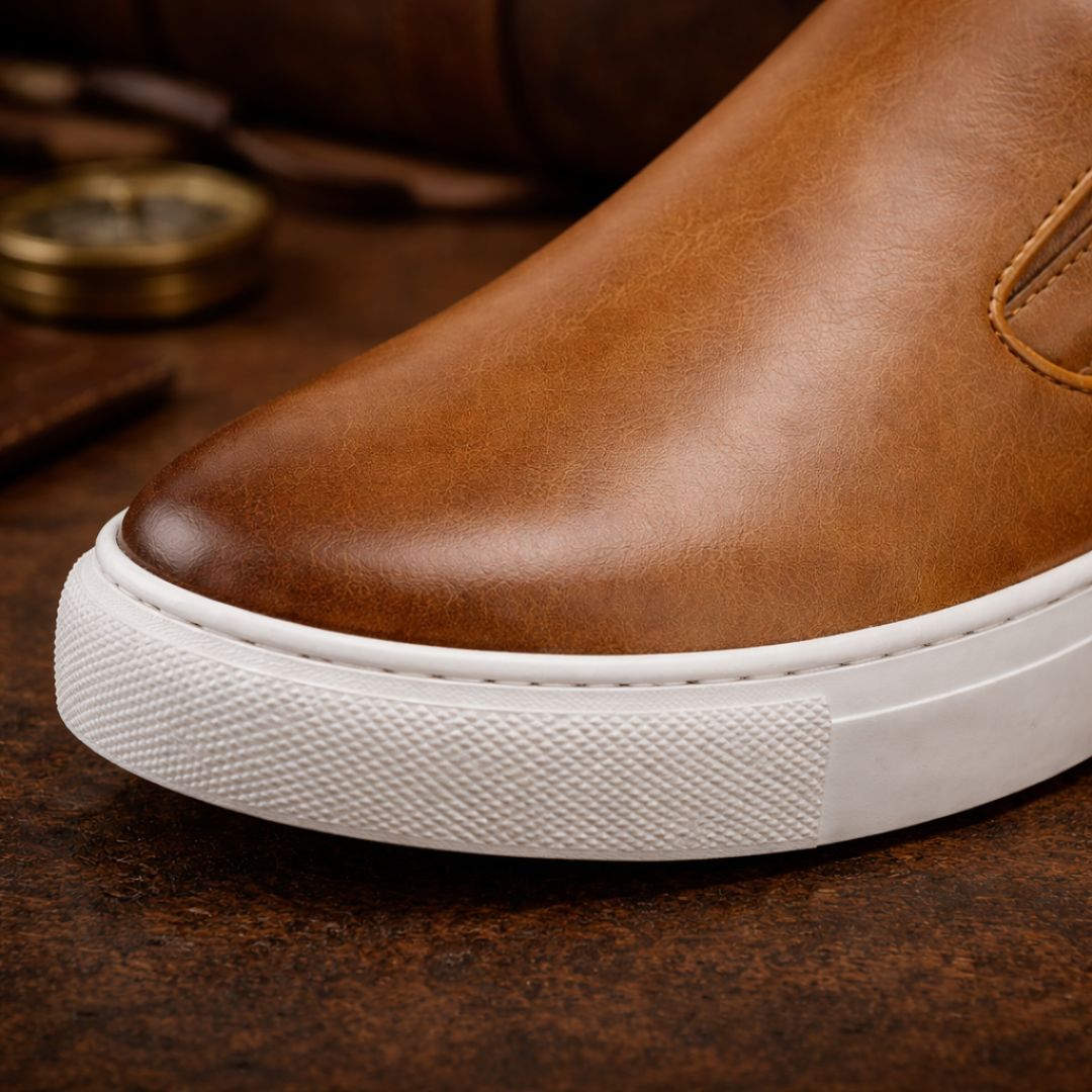 Minimal Slip-On Leather Shoes