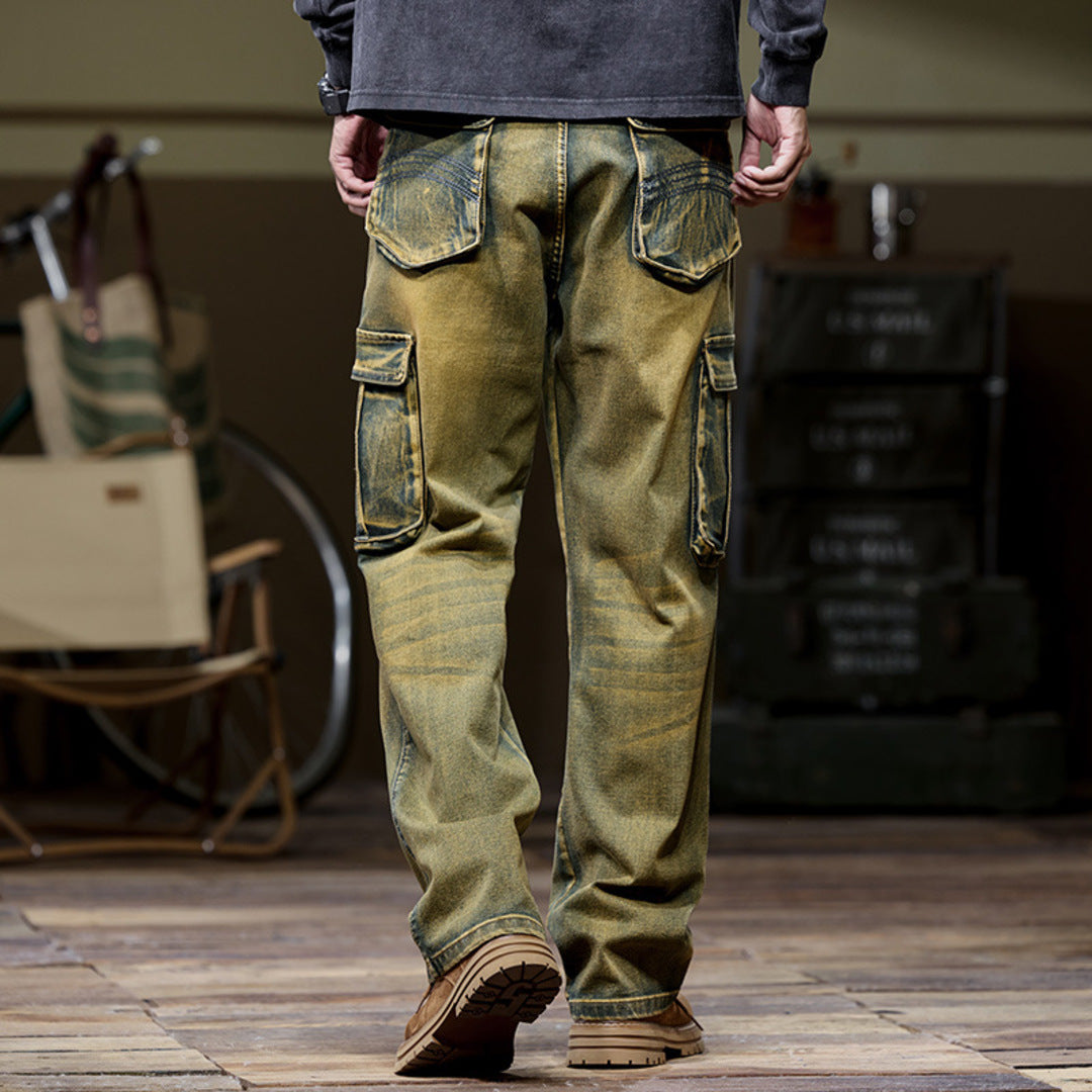 MULTI-POCKET WORK JEANS