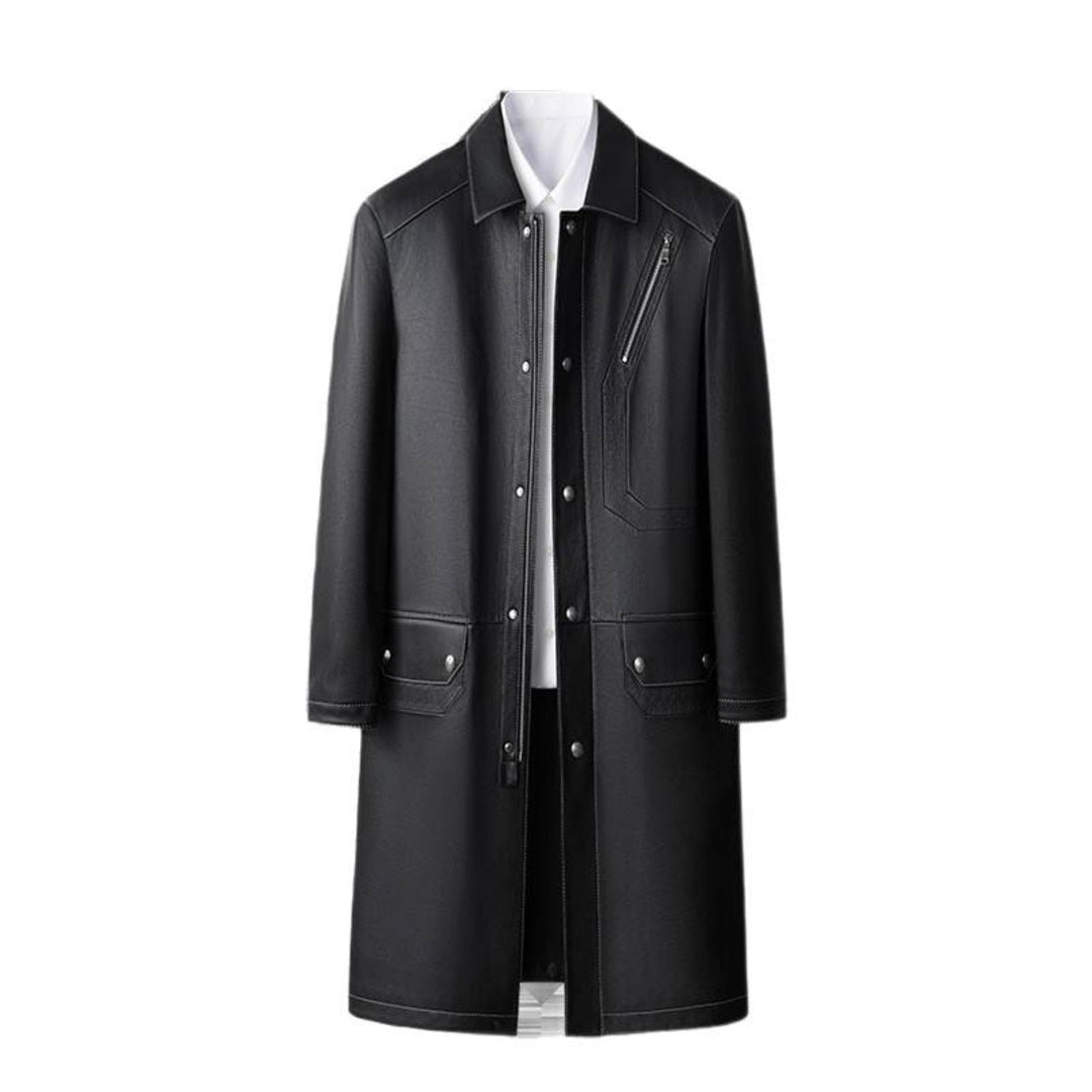 MIDNIGHT COWHIDE POWER COAT