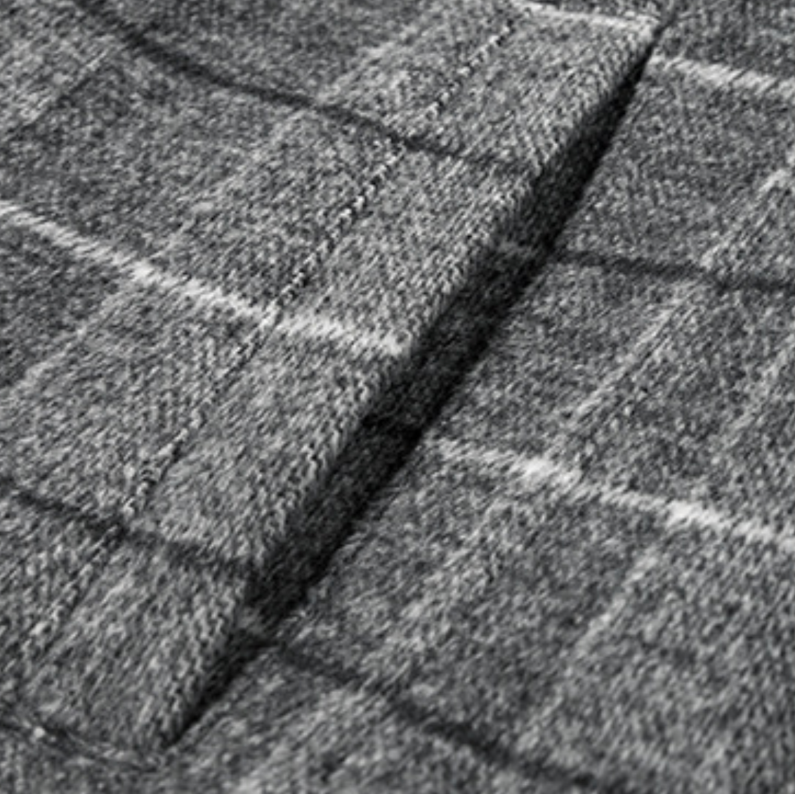 VINTAGE WINDOWPANE WOOL COAT