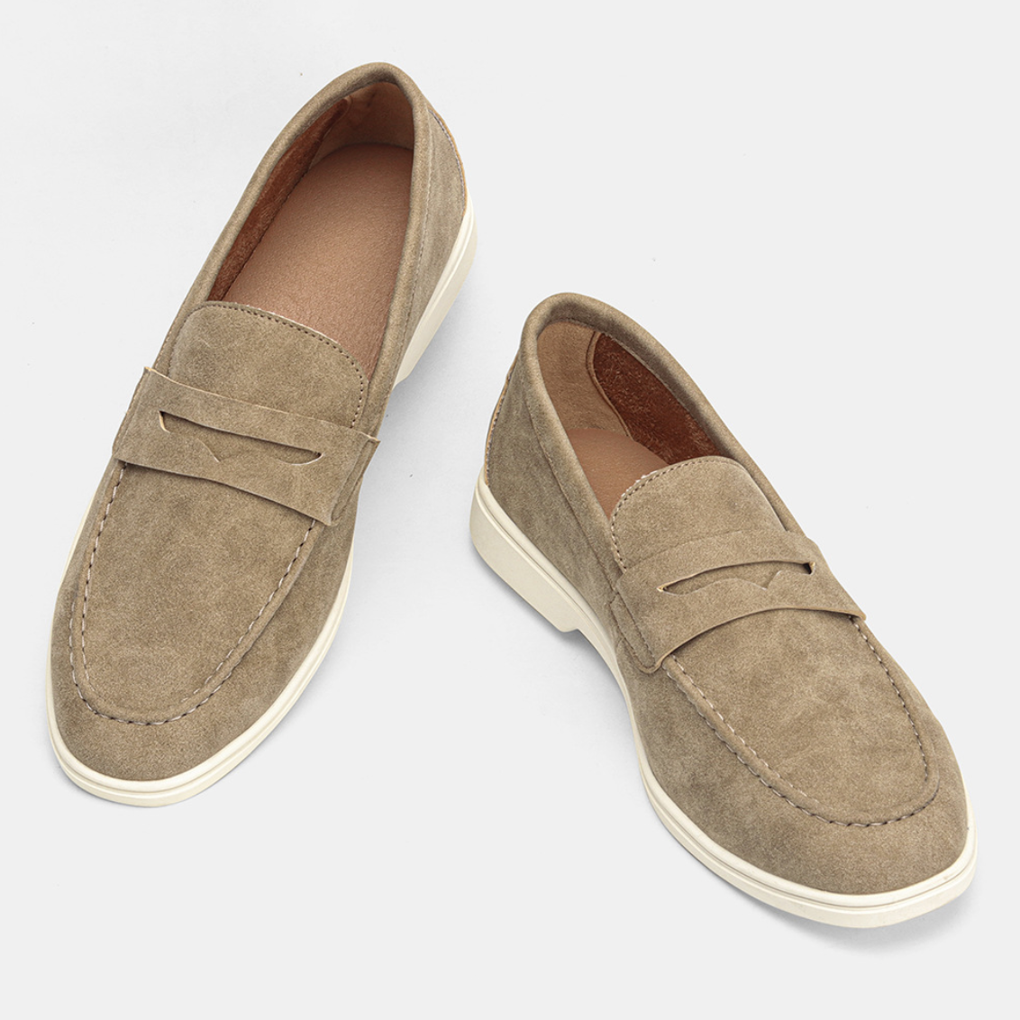 VINTAGE SUEDE PENNY LOAFERS