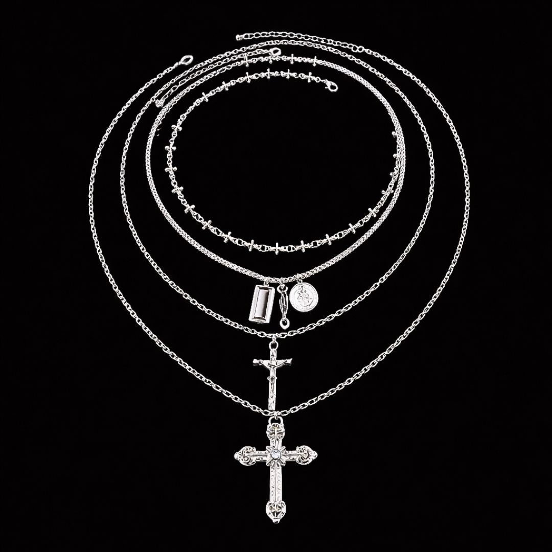 Cross Necklace Set