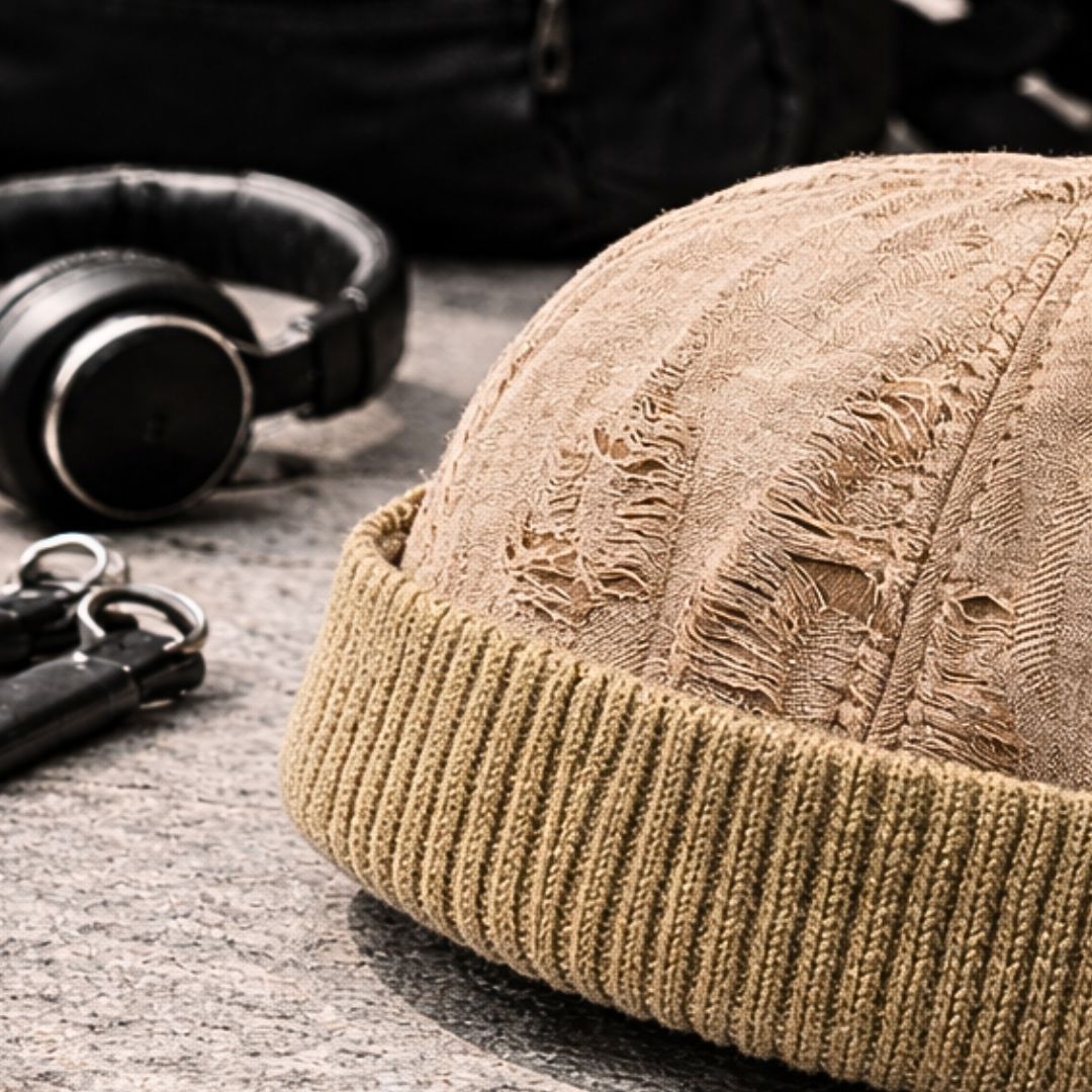 Tattered Knit Cap