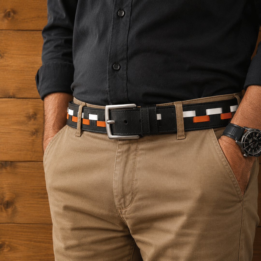 Casual Woven Leather Belt