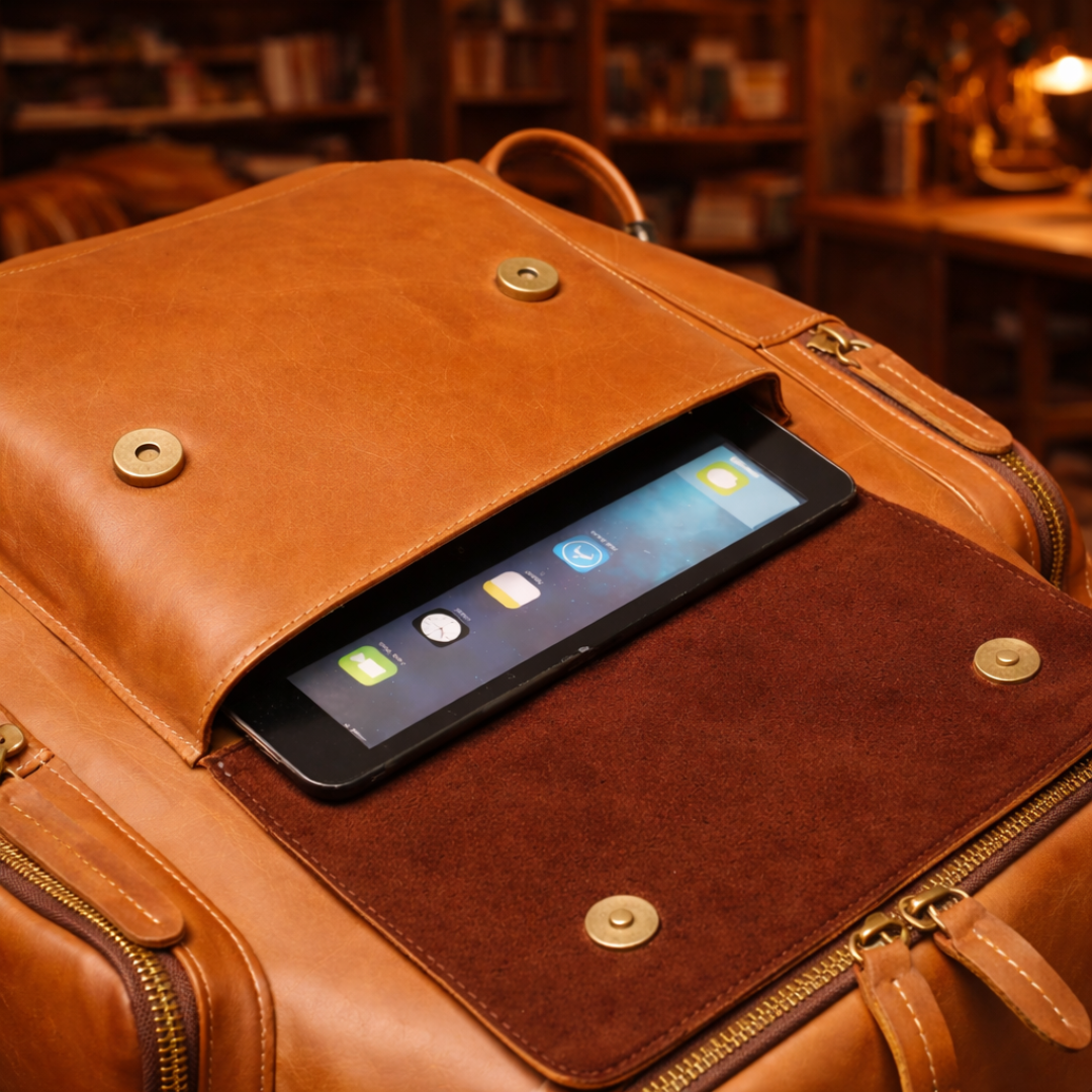 Explorer Leather Backpack