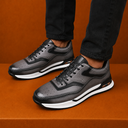 Premium Leather Dress Sneakers