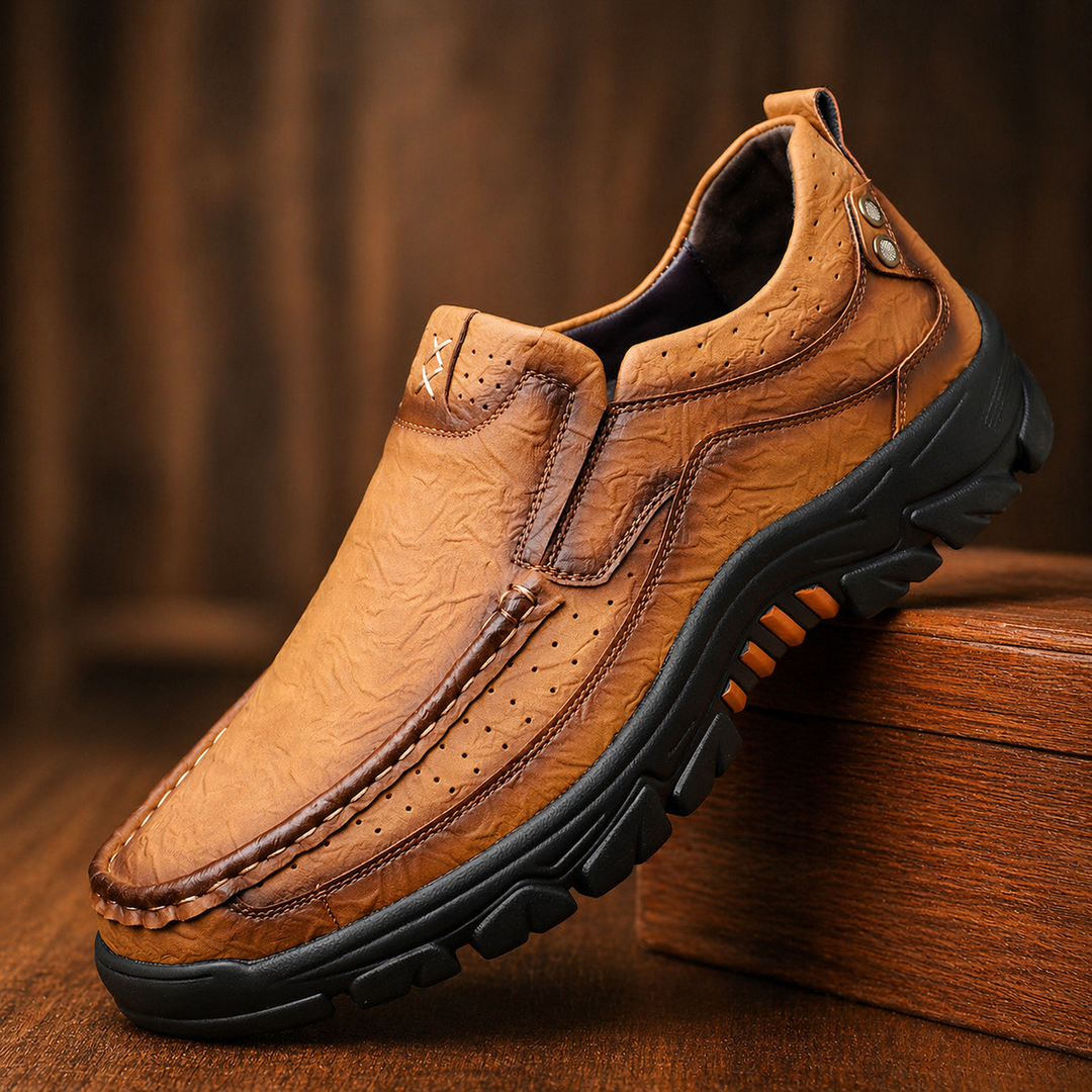 Leather Slip-On Shoes