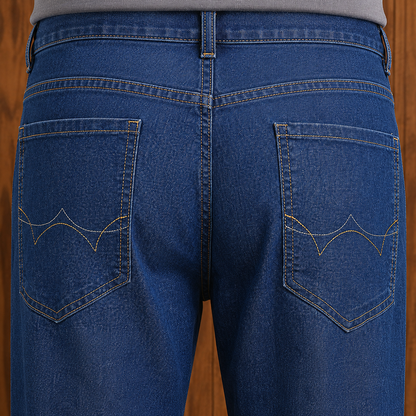 Straight Leg Denim Jeans