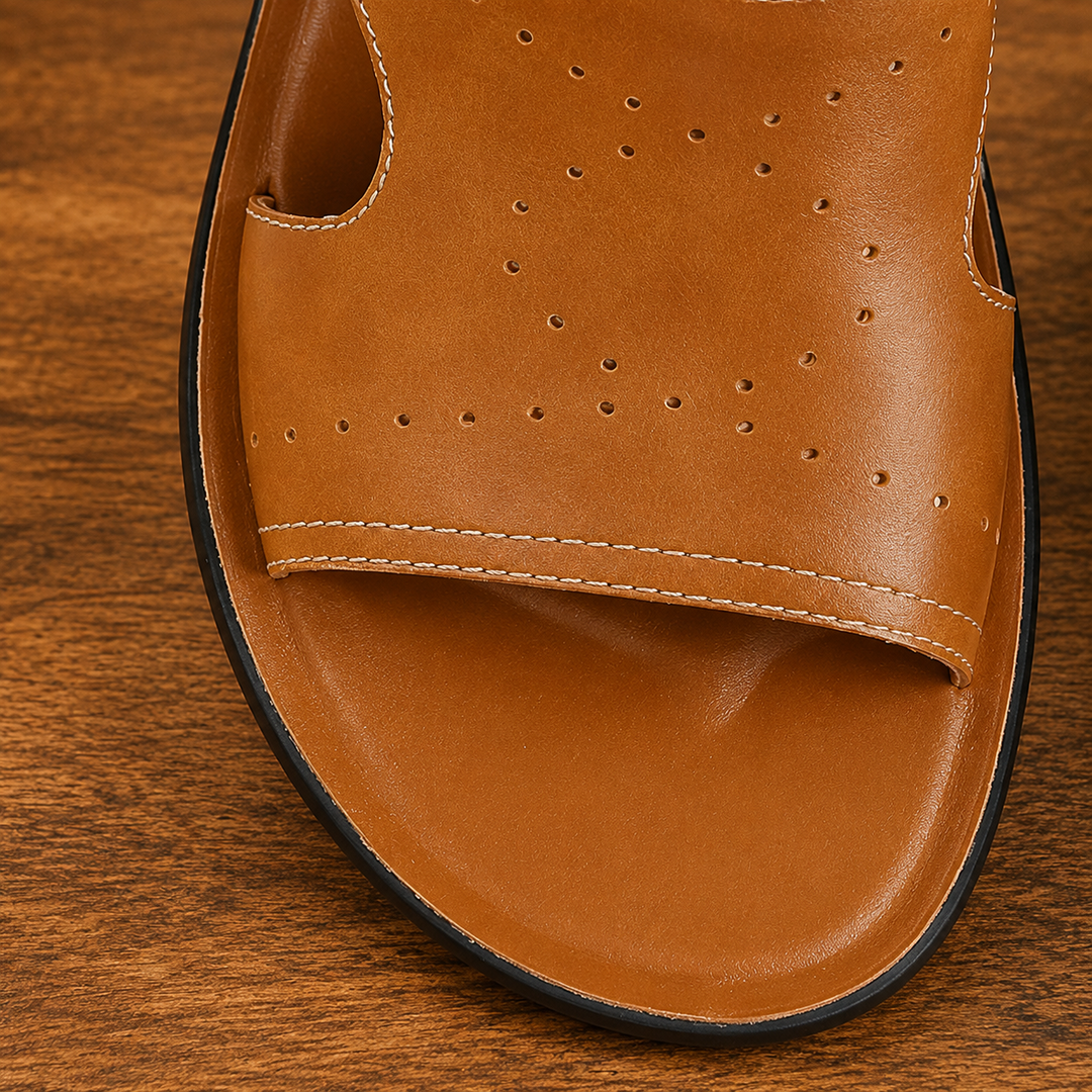 Wear-Resistant Leather Sandals