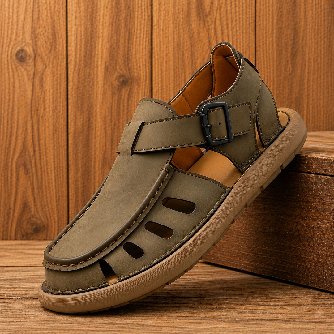 Casual Leather Walking Sandals