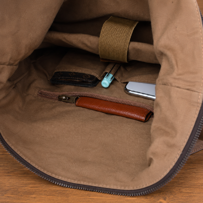 Vintage Roll Top Backpack