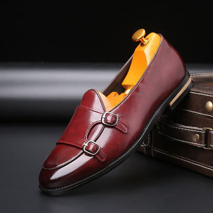 LEATHER BEAN LOAFERS