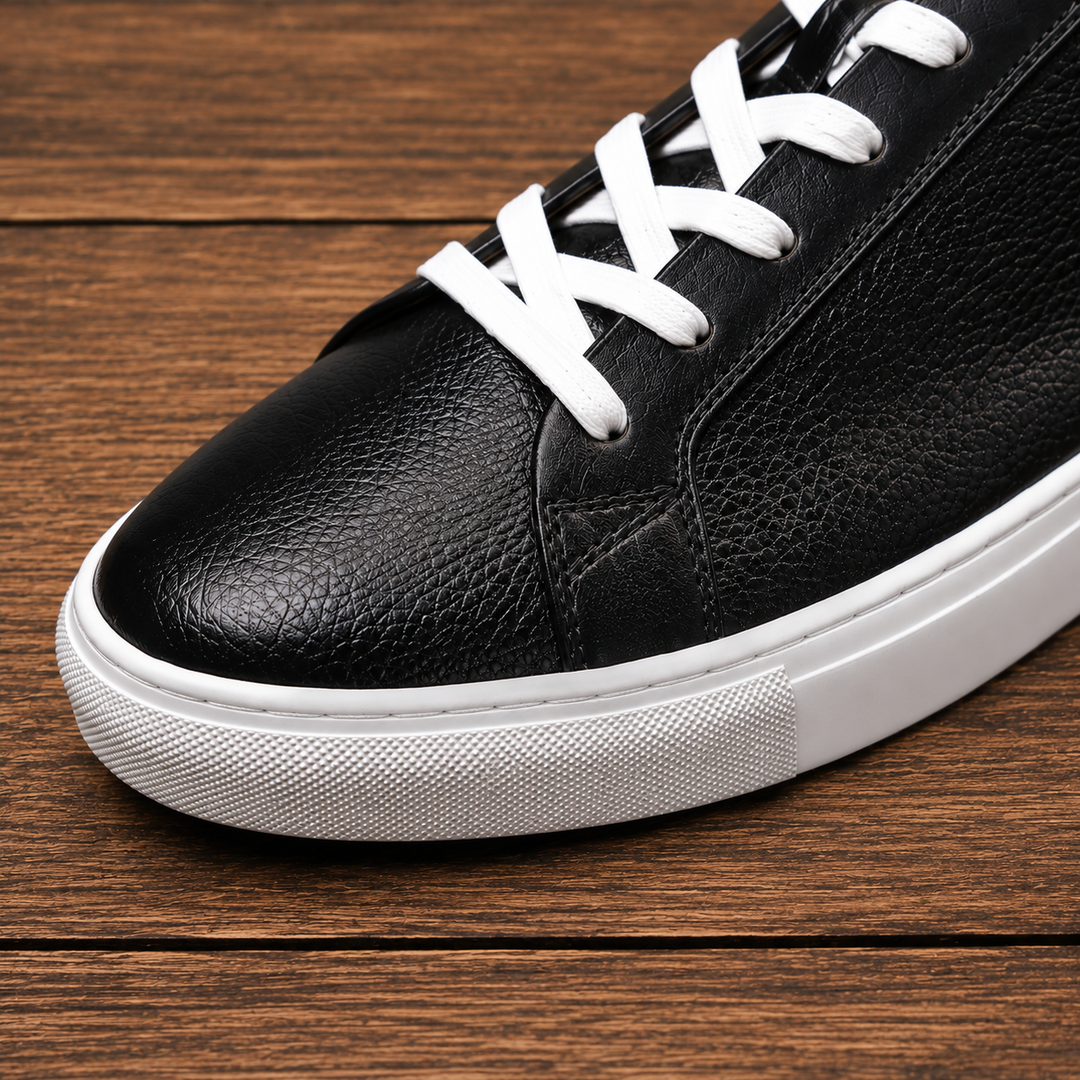 Lace-Up Leather Sneakers