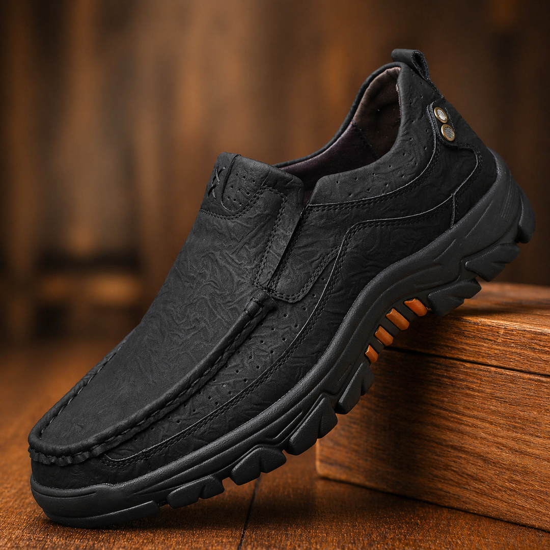 Leather Slip-On Shoes