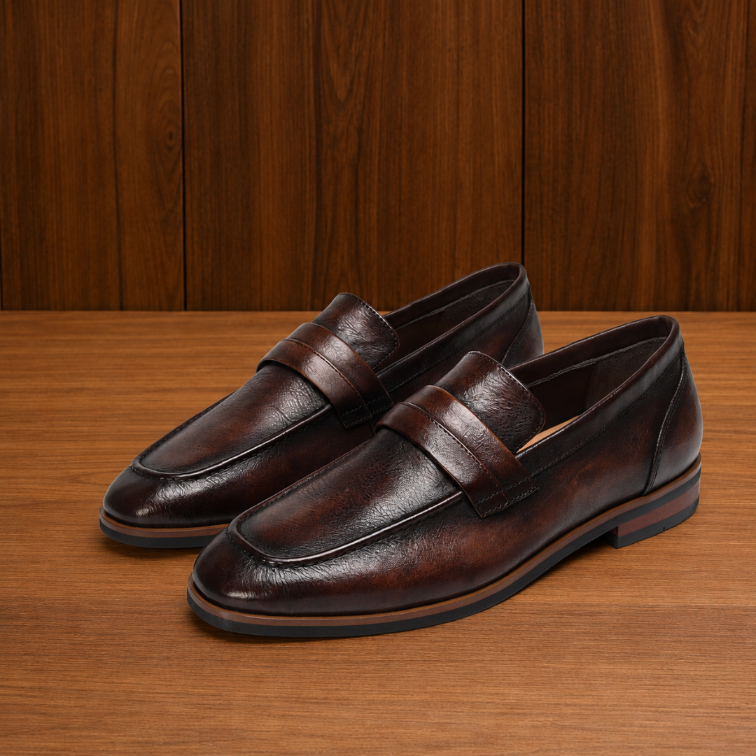 Premium Leather Penny Loafers