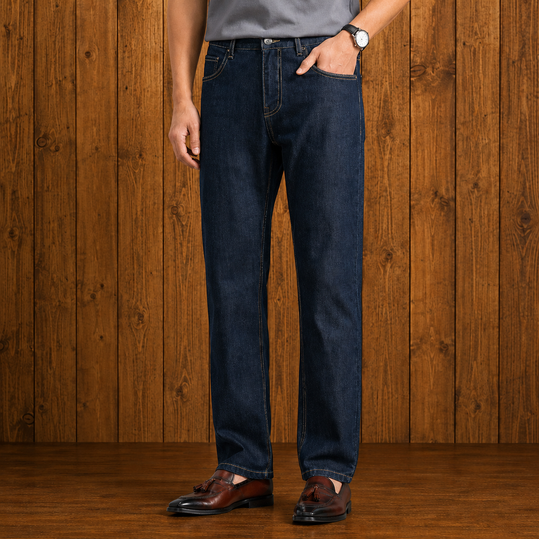 Straight Leg Denim Jeans