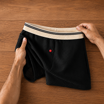 Waffle Knit Button Boxers