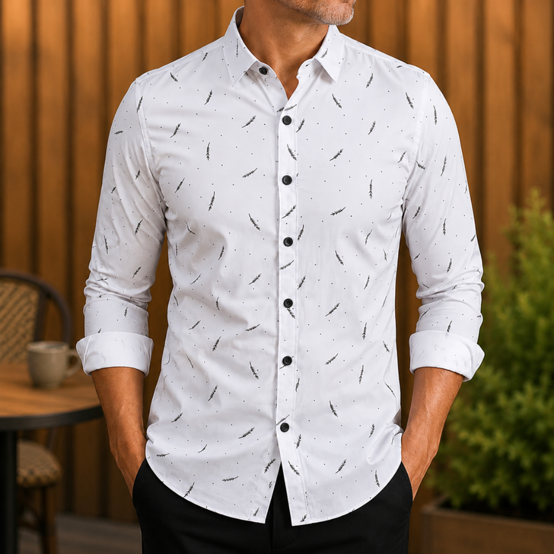 Printed Long Sleeve Shirt