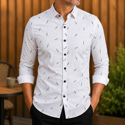 Printed Long Sleeve Shirt