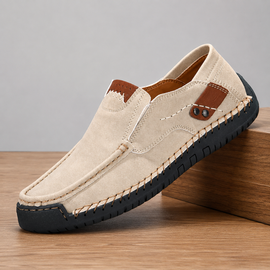 Textured Casual Slip-On Shoes