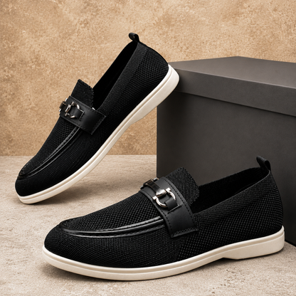 Breathable Knit Slip-on Loafers