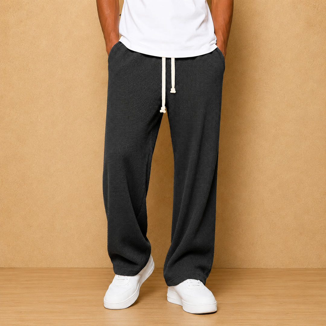 Textured Loose Fit Pants