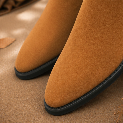 Suede Slip-On Boots