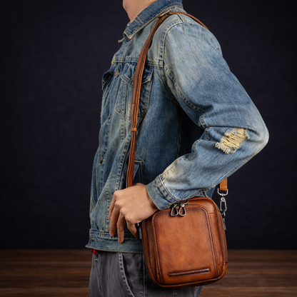 Classic Leather Crossbody Bag
