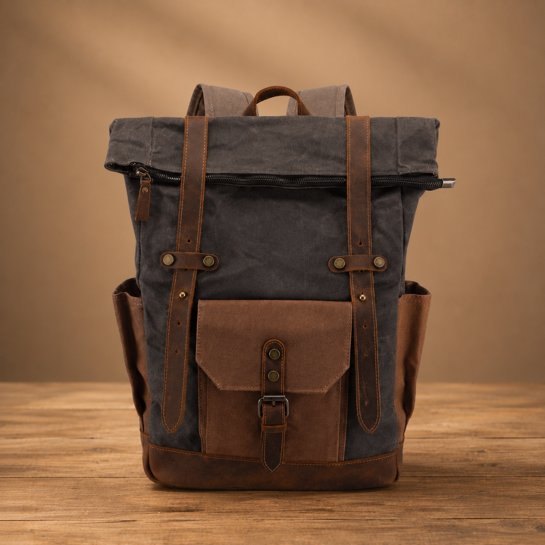 Vintage Roll Top Backpack