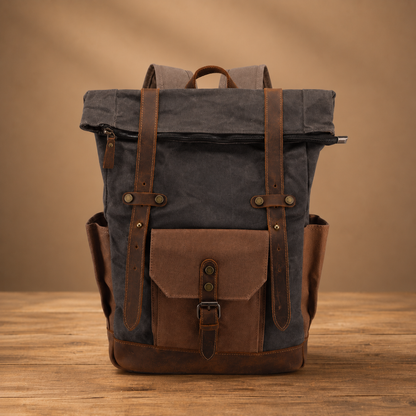 Vintage Roll Top Backpack