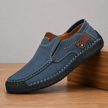 Textured Slip-On Loafers