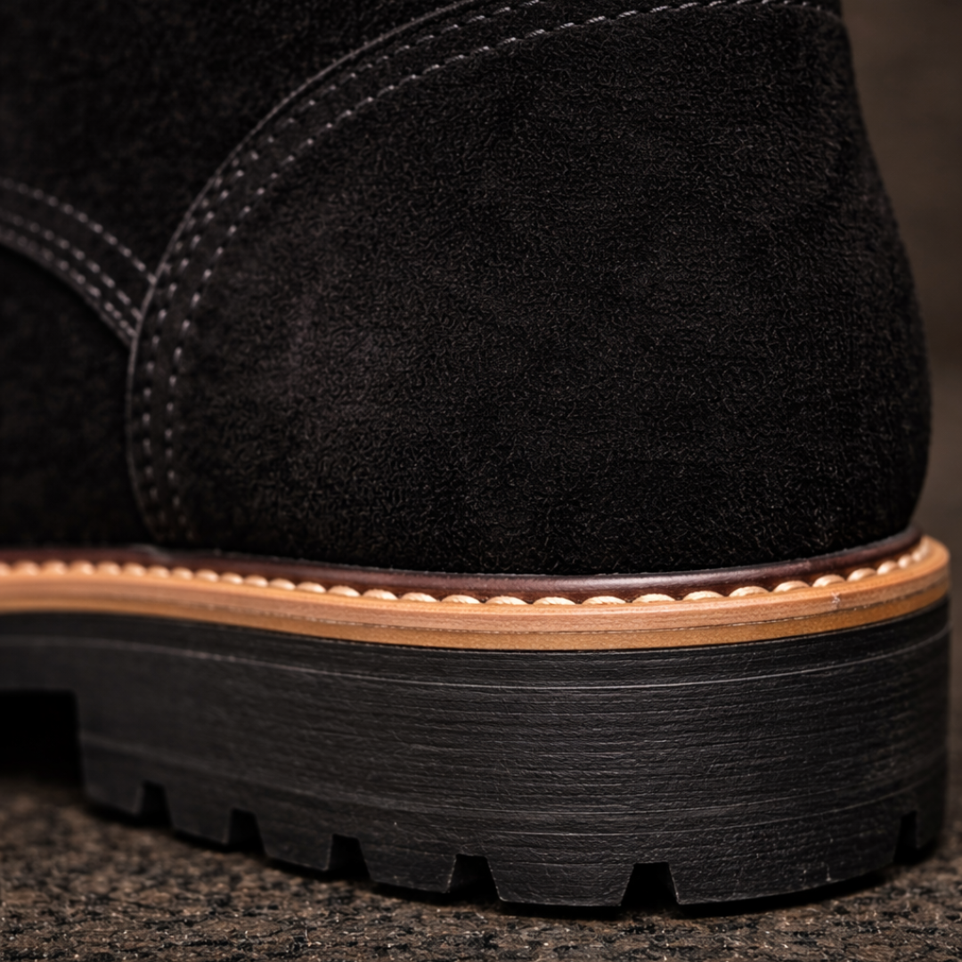 Suede Lace-Up Boots
