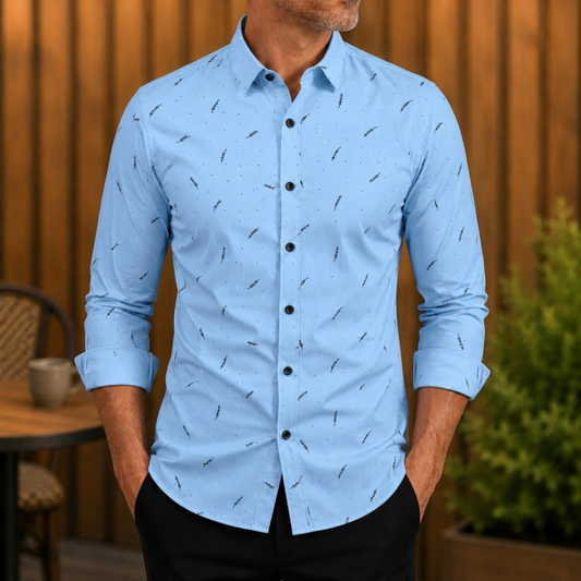 Printed Long Sleeve Shirt