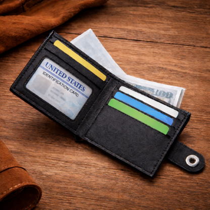 Compact Leather Wallet