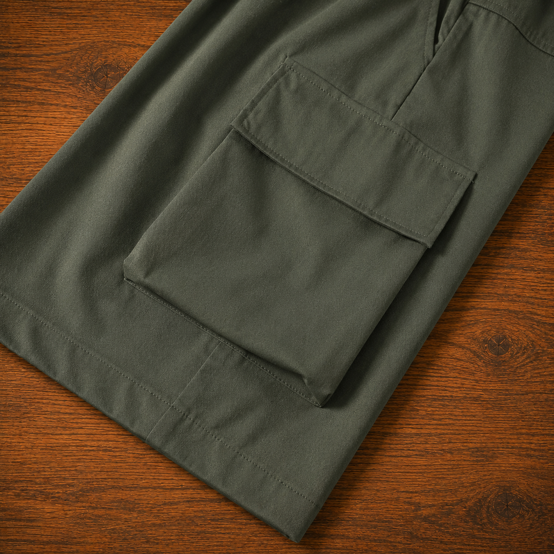 Drawstring Cargo Shorts