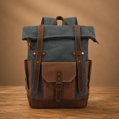 Vintage Roll Top Backpack