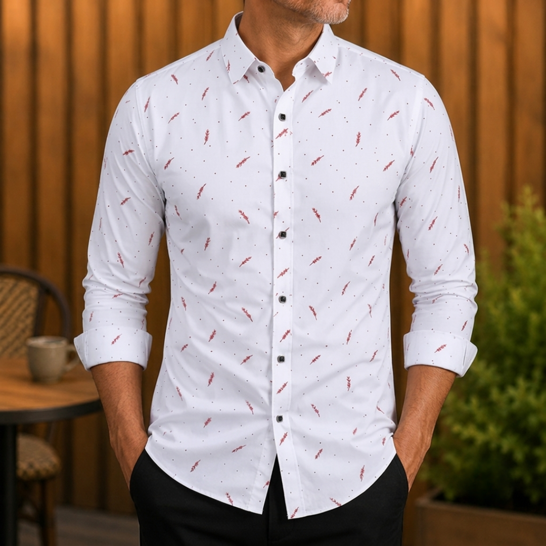 Printed Long Sleeve Shirt