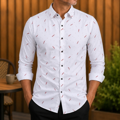 Printed Long Sleeve Shirt