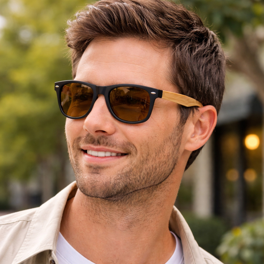 Wood Arm Sunglasses