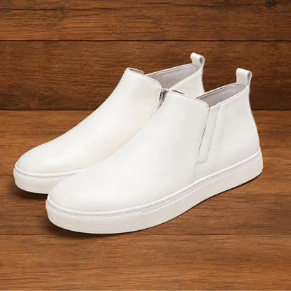 Leather Ankle Sneaker Boots