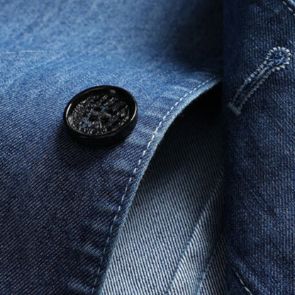 Denim Cotton Blazer