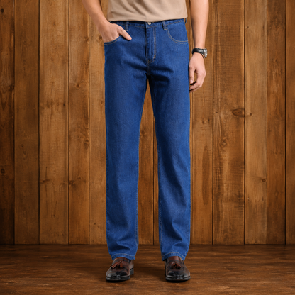 Straight Leg Denim Jeans