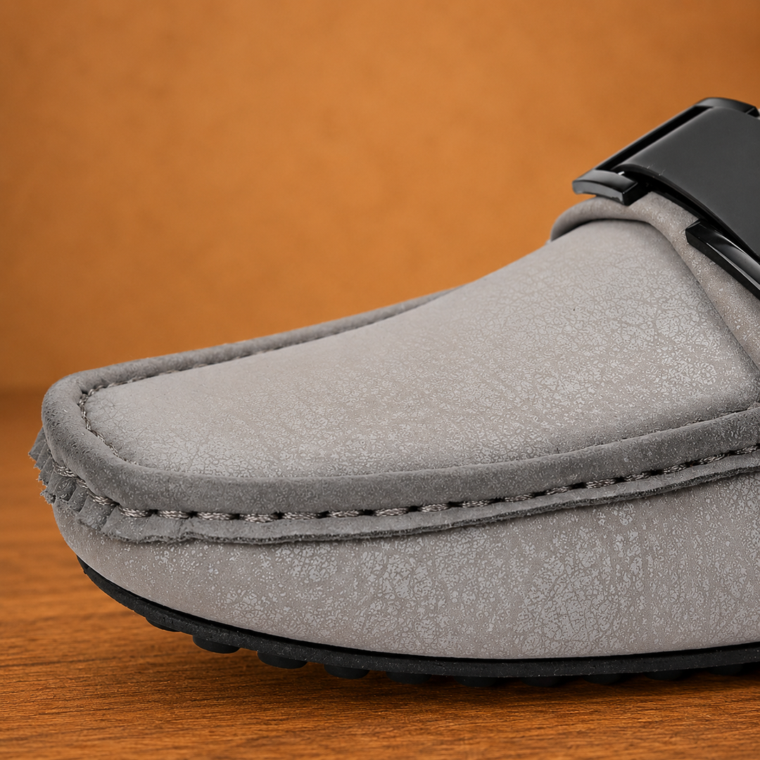 Metal-Bit Driving Loafers